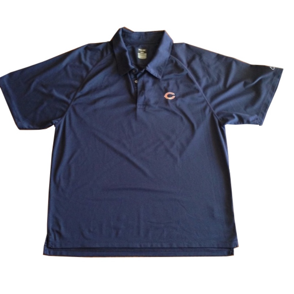 Reebok| Navy Blue NFL Chicago Bears Polo Shirt